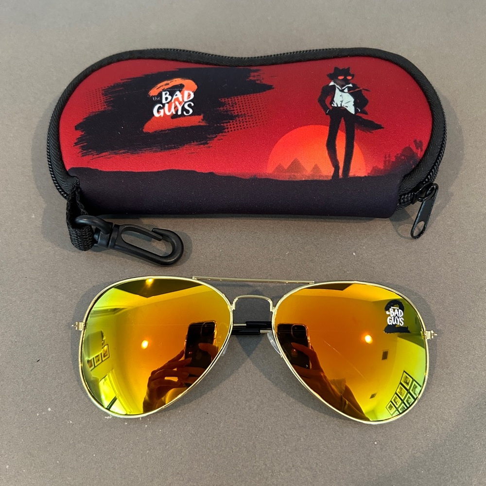 Kids Aviator Sunglasses - Gold
